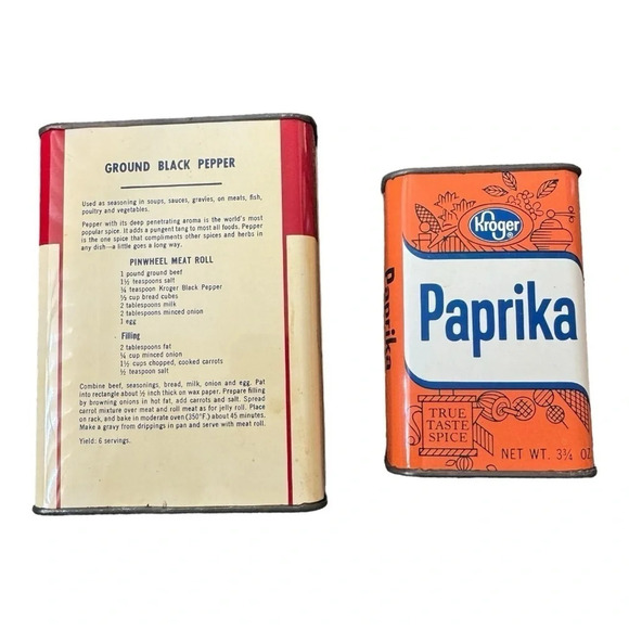 Vintage Kroger Spice Containers - Picture 6 of 8